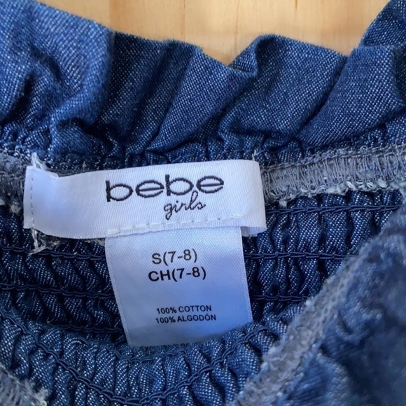 𝅺bebe Girls Super Flare Dark stone Jumpsuit NWT - Picture 7 of 9